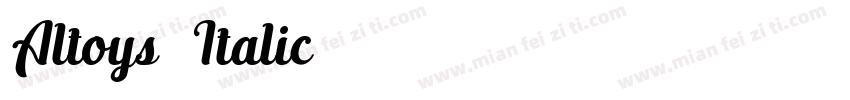 Altoys Italic字体转换